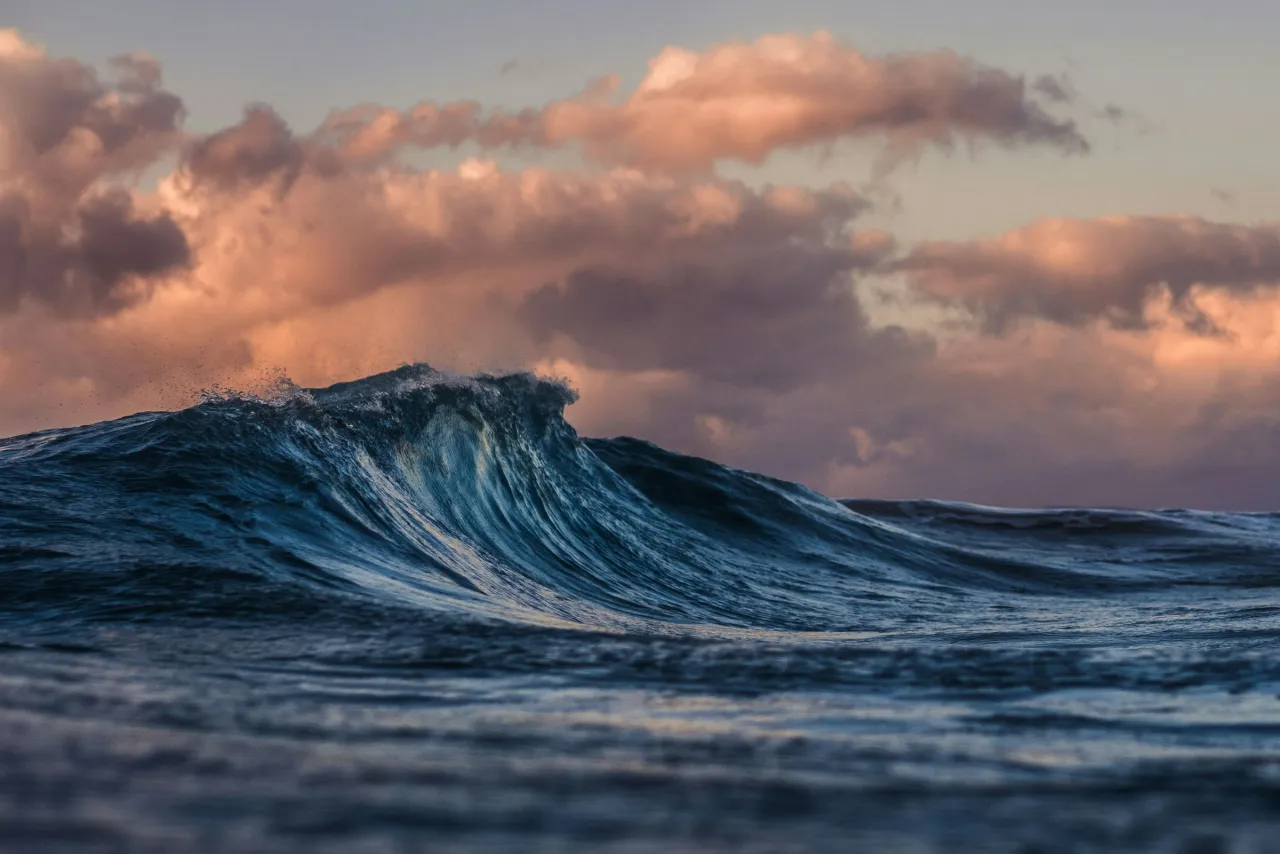 Ocean surface at dawn
